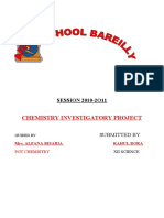 Chemistry Investigatory Project: SESSION 2010-2O11