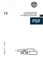 Operating Instructions Diffuse Reflection Sensor