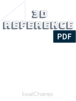 Excel 3d Reference