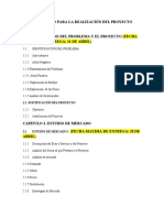 PROTOCOLO PARA LA REALIZACIÓN DEL PROYECTO y FECHAS DE ENTREGA DE LOS AVANCES