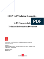 VoIP_Characteristics Technical Information Document
