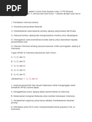 Soal Sejarah P - 1 Pdf