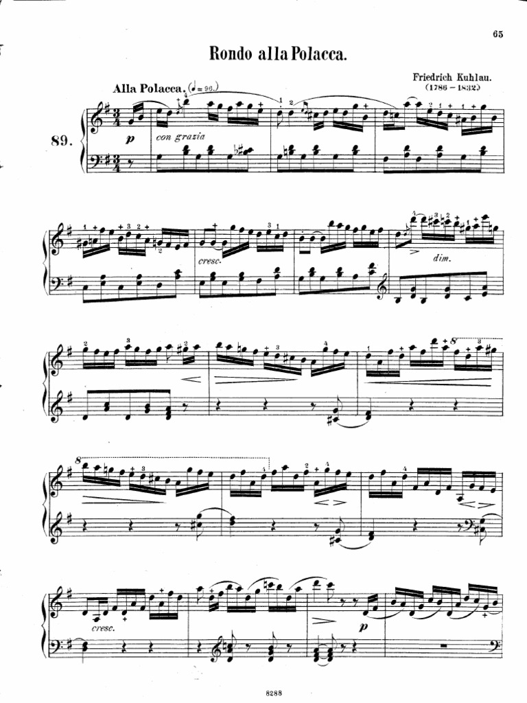 Kuhlau..Rondo Alla Polacca | PDF