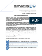 Conceptos de Programación y Esquema de Control.