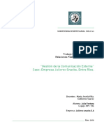 TFG-Gestion de La Comunicacion Externa-Caso Julicroc Snacks-Julia Fontana-Relaciones Publicas Ins PDF