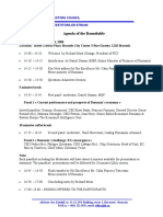 Agenda of The Roundtable