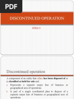 Discontinued Operation: Pfrs 5