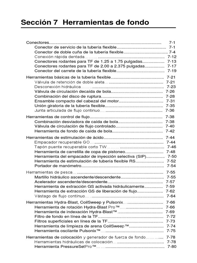 Coiled Tubing Handbook Sec 07 (Spanish) PDF Materiales de