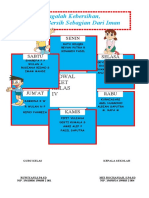 Jagalah Kebersihan, Karena Bersih Sebagian Dari Iman: Jadwal Piket Kelas IV