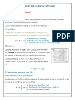 Association Des Conducteurs Ohmiques Cours 1