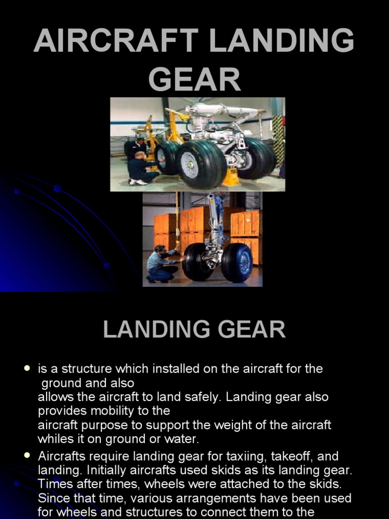 Aircraft Landing Gear PDF Nature Landing Gear