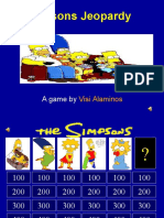 Simpsons Jeopardy: A Game by