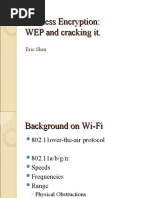 Wireless Encryption: WEP and Cracking It