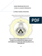 Program Studi Teknologi Pangan Fakultas Produksi Pie Susu Pada Dyriana Bakery PDF