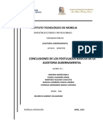 CONCLUSIONES DE LOS POSTULADOS BÁSICOS DE LA AUDITORIA GUBERNAMENTAL Final