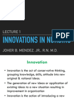 Innovations in Nursing