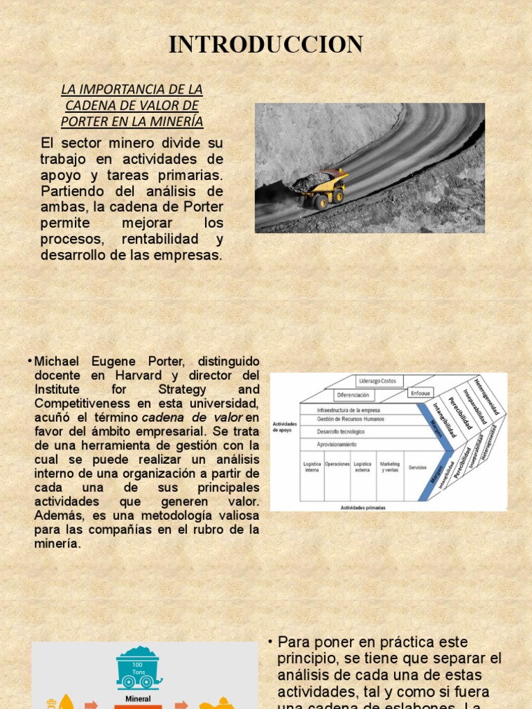 A3-G1 La Cadena de Valor de La Operación Minera Unitaria de Perforación ...