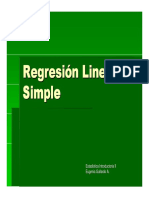 Estadistica Regresion y Correlacion Lineal Simple PDF