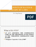Salient Points of Ra 9520 & Spud-Mpc by