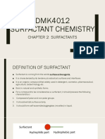 DMK4012 Surfactant Chemistry: Chapter 2: Surfactants