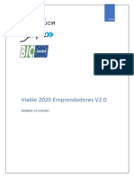 Viable 2020 Emprendedores 2.0 Cast - Manual de Usuario