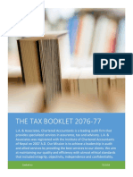 Tax Booklet Nepal