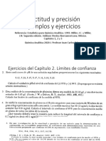 Exactitud y Precisión. Ejemplos y + Ejercicios PDF