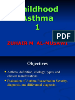 (Ped-W1) (Dr. Zuhair M. Al Musawi) Childhood Asthma