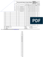 Environmental Aspect & Impact Register: Happy Forgings LTD