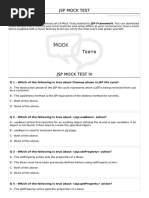 JSP Mock Test IV PDF