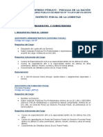 Concurso público Ministerio Público - Fiscalía de la Nación para diversos cargos en el Distrito Fiscal de La Libertad