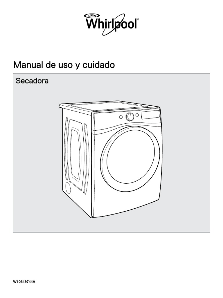 Manual de y Secadora | PDF | Secadora de ropa | Uso eficiente de energía