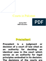 Courts in Pakistan: Spring 2019 MBA Executive