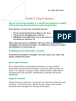 Methods of Drug Evaluation