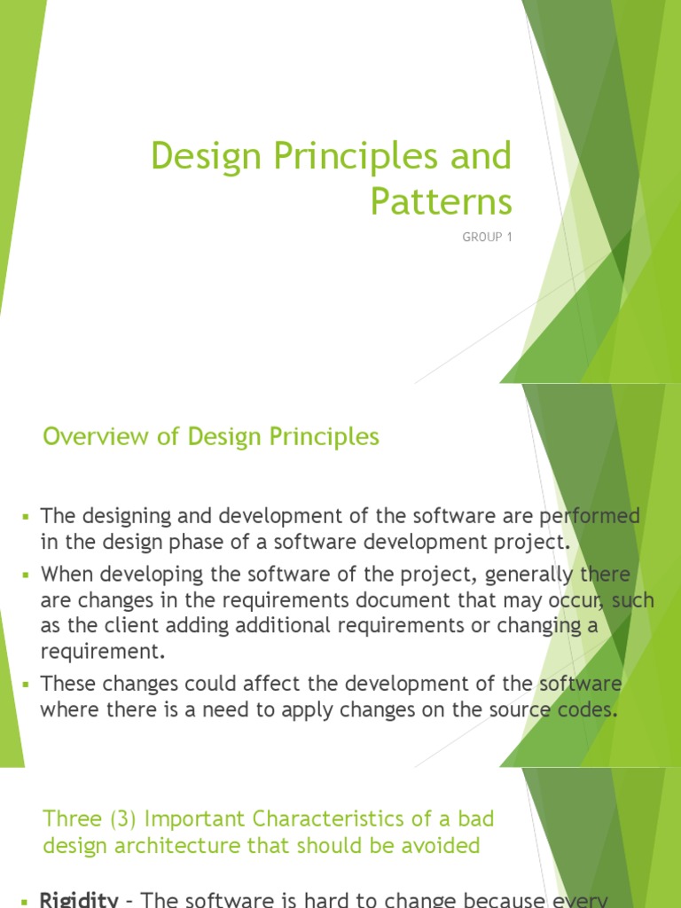 Design Principles and Patterns | PDF | Interface (Computing) | Class ...