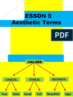 Lecture 5. Aesthetic Terms