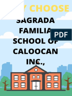 Sagrada Familia School of Caloocan INC.,: Why Choose