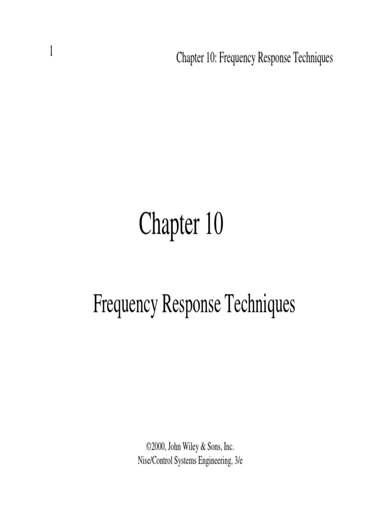Chapter 10: Frequency Response Techniques 1 | PDF | Control Theory ...