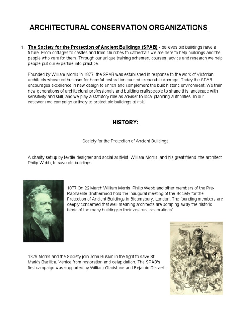 Architectural Conservation Overview | PDF | Cultural Heritage