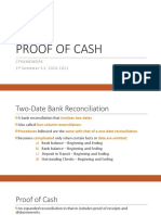 Proof of Cash: Cframework 1 Semester S.Y. 2020-2021