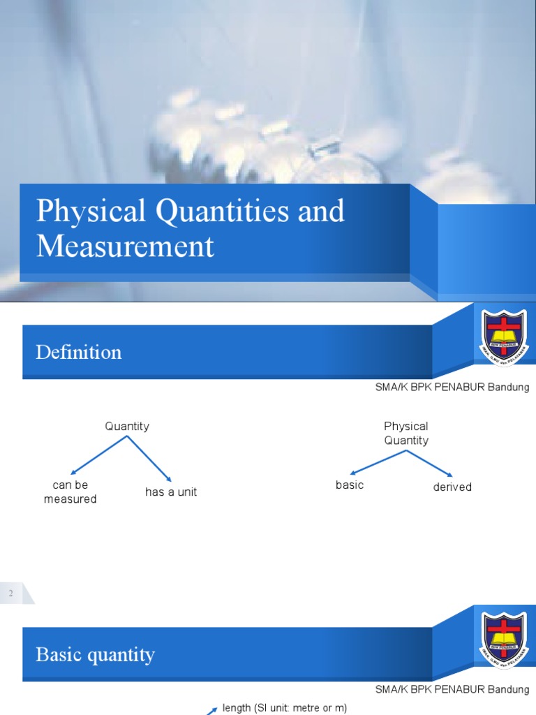 Understanding Physical Quantities and Measurement | PDF | Significant ...
