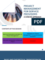 Project Management For Service Providers: A Concise Approach