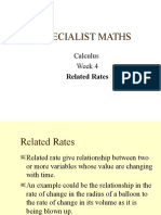 Specialist Maths: Calculus Week 4