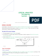 L4 - Lexical Analysis (Introduction)