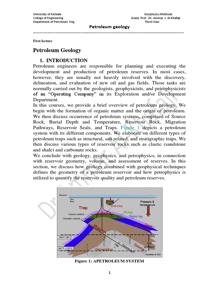 Overview of Petroleum Geology Concepts | PDF | Petroleum Reservoir ...