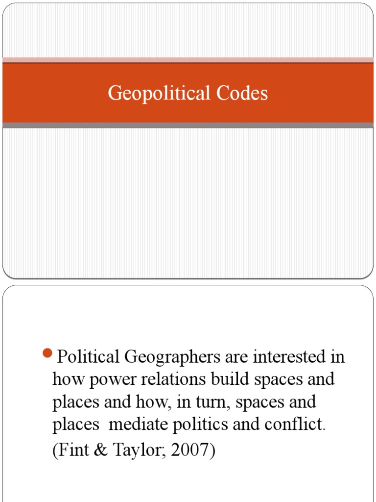Understanding Geopolitical Codes | PDF | Finance & Money Management ...