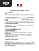 Attestation De Lien De Parente Pdf