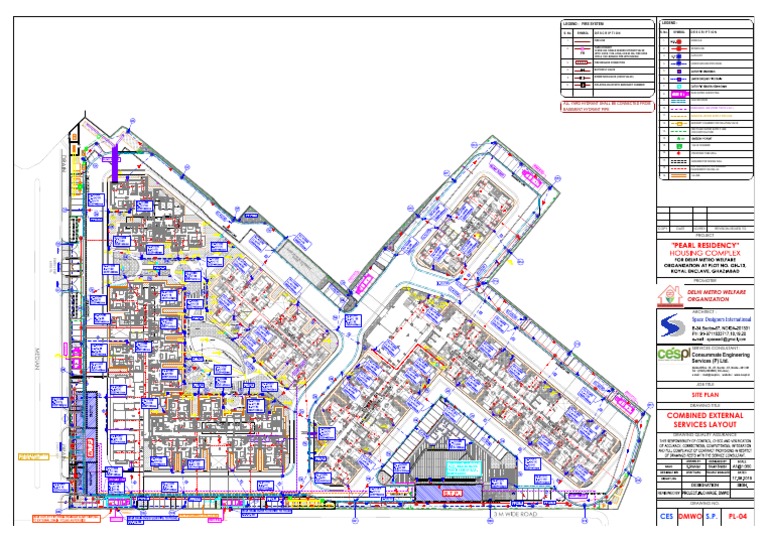 Combined External Services Layout | PDF | Basement | Water And Politics