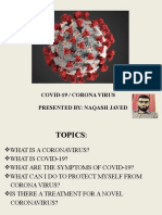 Covid-19 / Corona Virus Presented By: Naqash Javed