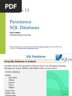 Android Chapter13 SQL Databases